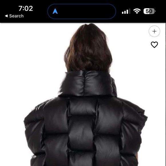 Quantum Pu Woven Vest in black - Picture 2 of 4